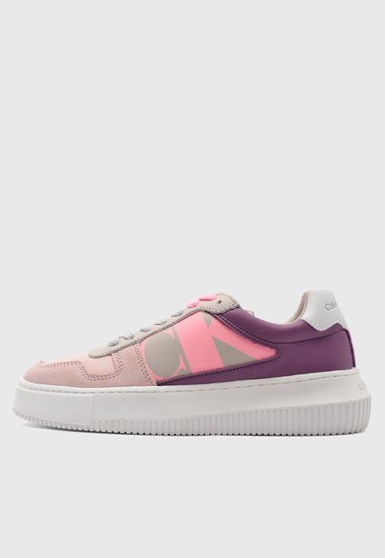 Tenis Blanco-Rosa-Violeta Calvin Klein