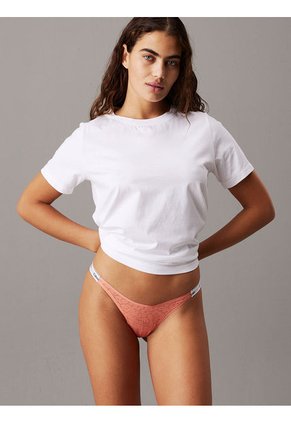 Tanga Rosada De Encaje - Modern Logo With Lace Calvin Klein