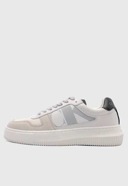 Tenis Blanco-Beige-Gris Calvin Klein