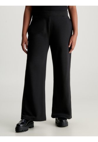 Pantalón Negro De Chándal Holgado De Felpa De Algodón Calvin Klein Calvin Klein