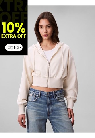 Buzo Blanco Cropped De Punto Milano Calvin Klein Calvin Klein
