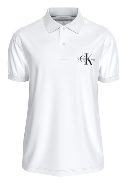 Polo Con Monograma Calvin Klein