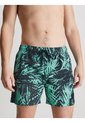 Bermuda De Baño Verde De Largo Medio Con Cordón - CK Print Calvin Klein de Calvin Klein