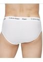 3 Pack De Calzoncillo Blanco Algodón Hip Brief Calvin Klein de Calvin Klein
