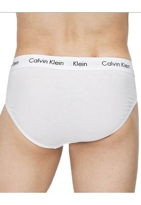 3 Pack De Calzoncillo Blanco Algodón Hip Brief Calvin Klein