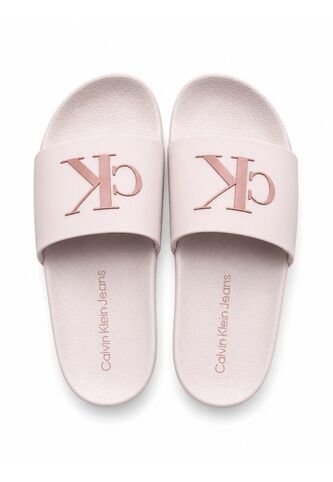 Sandalias Rosa Con Monograma Calvin Klein Calvin Klein