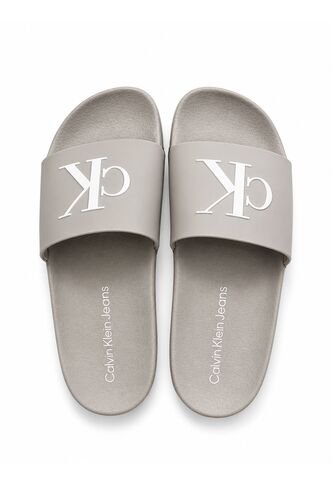 Sandalias Beige Con Monograma Calvin Klein Calvin Klein