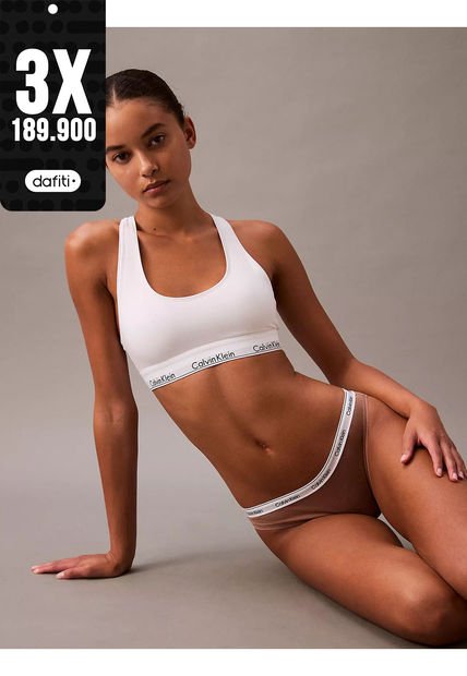 Pantie Tipo Bikini En Algodón Clásicas Calvin Klein