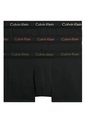 Pack De 3 Boxer Negros Low Rise Trunk - Cotton Strech Calvin Klein de Calvin Klein
