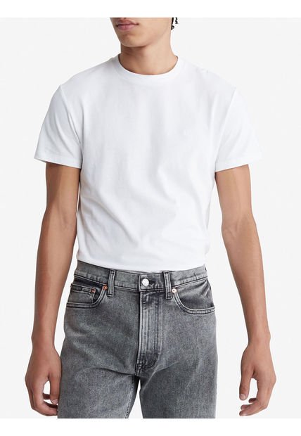 Camiseta Slim De Algodón Calvin Klein