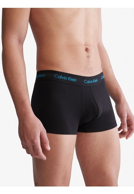 Pack Negro De 3 Boxer Low Rise Trunk - Cotton Stretch Calvin Klein