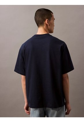 Camiseta Azul Con Logotipo Hero Calvin Klein