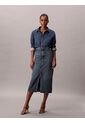 Falda Azul Denim Con Efecto Teñido Carpenter Calvin Klein de Calvin Klein