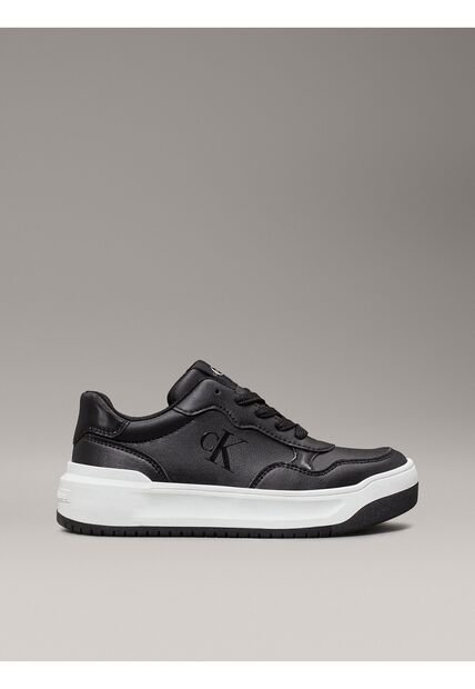 Tenis Negro Low Cut Con Cordones Para Niñas Calvin Klein