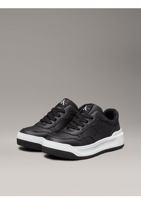 Tenis Negro Low Cut Con Cordones Para Niñas Calvin Klein