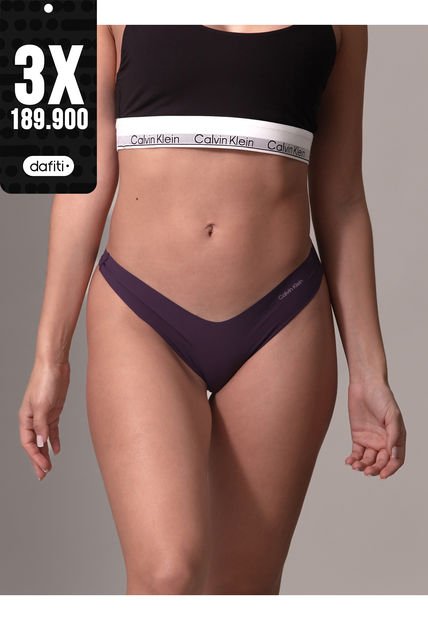 Tanga Morado - Invisible Micro Calvin Klein