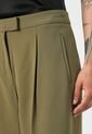 Pantalón Verde Recto De Sarga Tailored Calvin Klein de Calvin Klein
