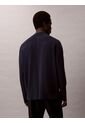 Saco Azul De Tejido Boxy En Punto Técnico Con Cuello Semi Alto Calvin Klein de Calvin Klein