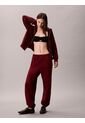 Jogger Rojo De Felpa Con Monograma Estampado Calvin Klein de Calvin Klein