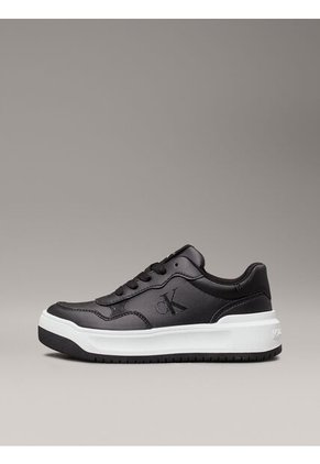 Tenis Negro Low Cut Con Cordones Para Niñas Calvin Klein