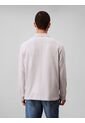 Polo Gris De Manga Larga Con Tejido Sacos / Saco Tejido Grueso Aterciopelado Calvin Klein de Calvin Klein