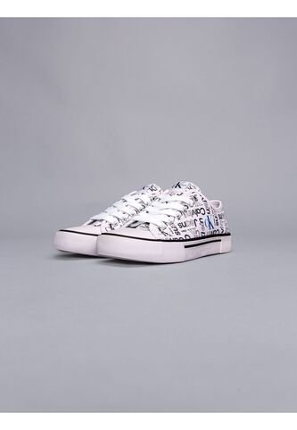 Tenis Blanco Niña Con Monograma Calvin Klein Calvin Klein