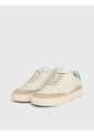 Tenis Beige De Cuero Con Logo Lateral Calvin Klein de Calvin Klein