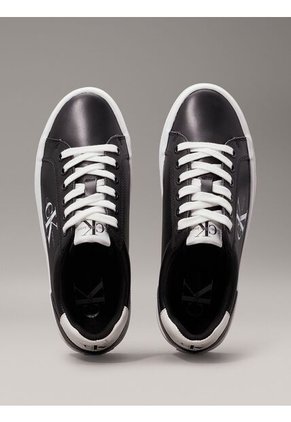 Tenis Multicolor De Plataforma De Cuero Calvin Klein