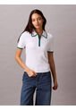 Polo Blanco Con Detalles En Contraste Calvin Klein de Calvin Klein