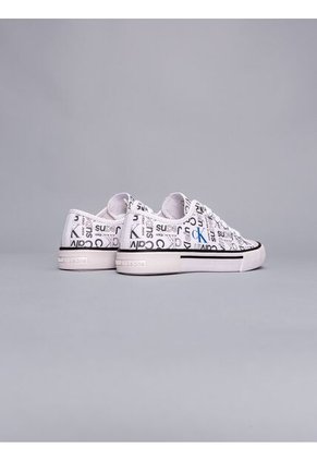 Tenis Blanco Niña Con Monograma Calvin Klein