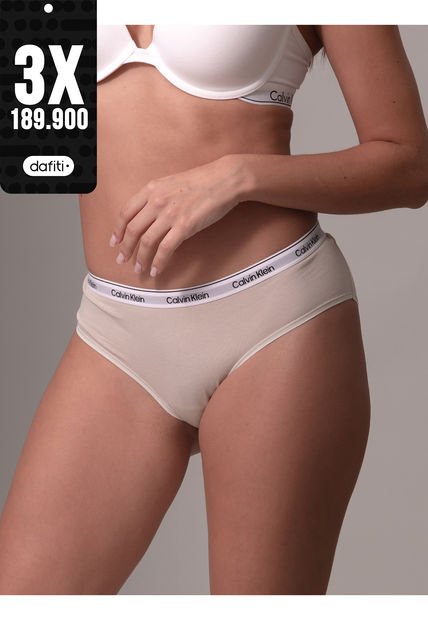 Panty Blanco Hipster - Modern Logo Calvin Klein