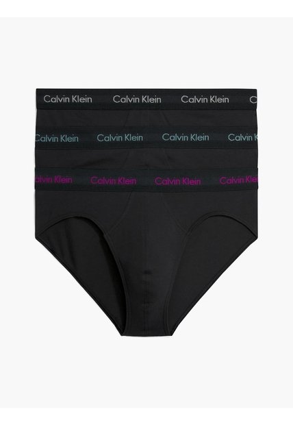 Pack De 3 Calzoncillos Hip Brief Negro Calvin Klein