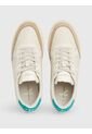 Tenis Beige De Cuero Con Logo Lateral Calvin Klein de Calvin Klein