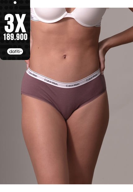 Panty Rosado Hipster - Modern Logo Calvin Klein