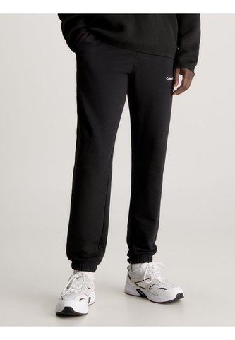 Pantalón Negro De Chándal De Felpa De Algodón Calvin Klein Calvin Klein