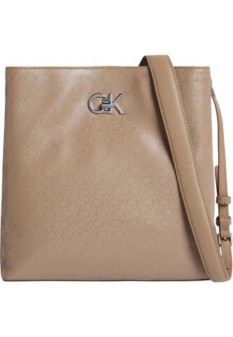Bolso Beige Convertible Con Monograma Calvin Klein Calvin Klein