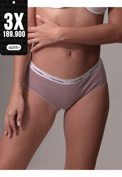 Pantie Tipo Hipster En Algodón - Modern Logo Calvin Klein