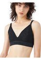 Bralette Negro Triángular Con Broche Delantero Calvin Klein de Calvin Klein