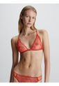 Bralette De Encaje Naranja Con Cierre Frontal Para Mujer Calvin Klein de Calvin Klein