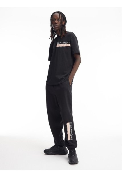 Joggers Con Logo Hombre Negro Calvin Klein