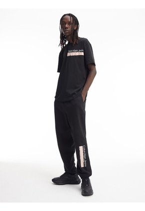 Joggers Con Logo Hombre Negro Calvin Klein