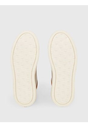 Tenis Beige De Corte Alto Cuero Para Hombre Calvin Klein