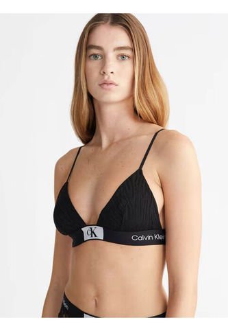 Bralette Triangular Negro De Encaje - Ck 1996 Calvin Klein Calvin Klein