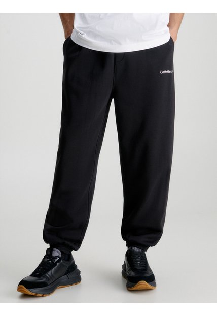 Jogger Negro De Chándal Holgado Algodón Calvin Klein