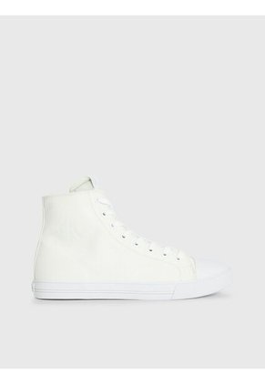 Tenis Blanco Corte Alto Vulcanizados Para Hombre Calvin Klein