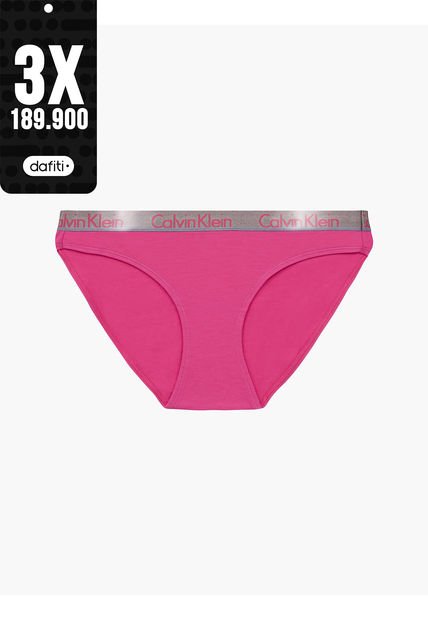 Pantie Rosada Tipo Bikini Clásica Mujer Calvin Klein