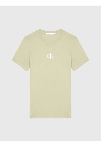 Camiseta Beige Slim Cuello Redondo Para Mujer Calvin Klein Calvin Klein