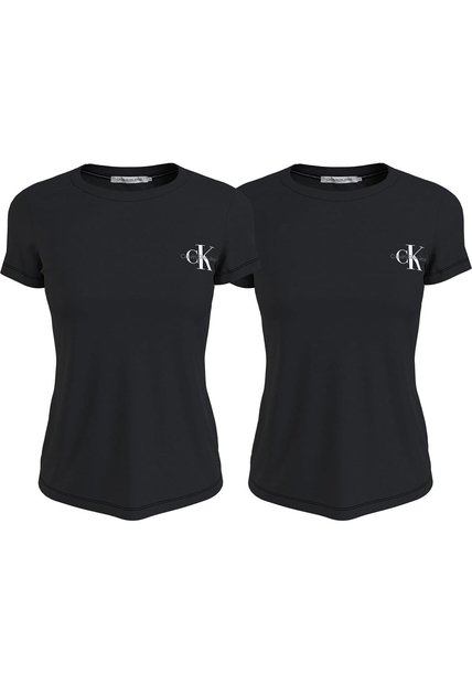 Paquete De 2 Camiseta De Corte Slim Y Diseño De Mo Calvin Klein