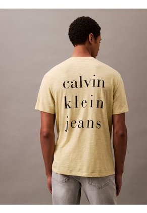 Camiseta Amarilla Classic Crewneck Calvin Klein
