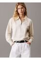 Buzo Beige Tipo Polo Con Cremallera Calvin Klein de Calvin Klein